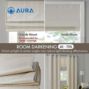 Stores romains intégrés certifiés anti-UV, stores romains sur mesure, stores à <span class=keywords><strong>enrouleur</strong></span> sans cordon, occultants légers - Product Image 4