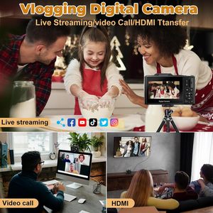 Bất 4K Máy Ảnh Kỹ Thuật Số Với 3.0 ''IPS Lật Màn Hình 64MP Vlogging & Nhiều Nhiếp Ảnh Phong Cách Tự Động Tập Trung - Product Image 6