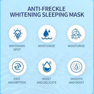 VC coreano illuminante chiocciola maschera facciale foglio con sodio ialuronato e glicerina sbiancante cotone idratante maschera per il viso - Product Image 5