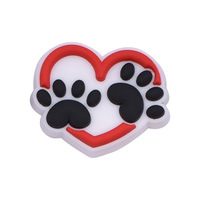 Série Animaux : Chaussures Sabots en PVC Souple pour Chien, Boucles de Chaussures à Fleurs, Décorations de Dessins Animés, Accessoires Mignons DIY, CN OEM/ODM