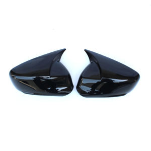 Cubierta de espejo para <span class=keywords><strong>Peugeot</strong></span> 301 2012-2022 Bat Style Piano Black Side Caps 2 piezas - Product Image 2