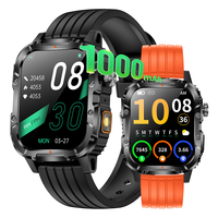 Montre connectée sportive Y8 avec lampe de poche, suivi du sommeil et de la santé, batterie 1000 mAh, étanche IP68, tracker d'activité pour hommes