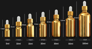 Xinrunjin bouteille d'huile essentielle d'or électrolytique de haute qualité crème cosmétiques sous-bouteille verre vaporisateur Lotion presse bouteille vide - Product Image 6