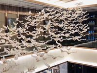 Lustre en acrylique en forme d'oiseau pour Hall d'hôtel, éclairage rotatif pour escalier, Hall de réception