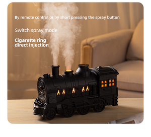 Newest Custom Creative Train Ultrasonic Humidifier 300ml Mist <b>Diffuser</b> with Dual Light Aroma <b>Diffuser</b> - Product Image 2