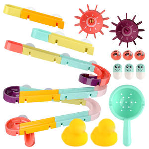 Jouet coulissant assembler piste de canard toboggan jeu de puzzle mini canard bain jouet balle piste douche eau toboggan piste jouet de bain - Product Image 3