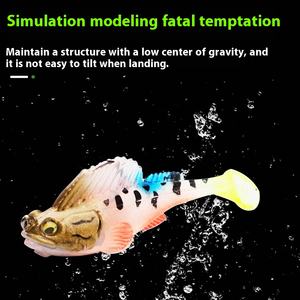 Tatlısu ve deniz balıkçılık Lures atlama balık sarılmış kurşun anti-asılı alt siyah balık yemi alt-levrek yayın balığı için sahte - Product Image 4