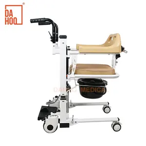 Bon marché Portable Pliant Handicapé Soins Transfert Fauteuil Roulant Ascenseur Palan Machine Mobile Patient Chaise De Soins Infirmiers pour Paralysé