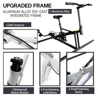 Vélo aquatique gonflable à pontons plats, monoplace, avec cadre en aluminium et coussin d'air avant, pour la mer, pliable, de Chine, Lumark