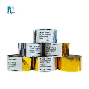 工厂价格30毫米122米热编码箔金箔条码色带烫印色带 - Product Image 2