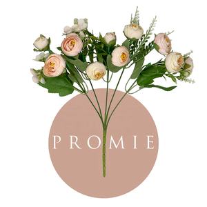 Fiori <span class=keywords><strong>Promie</strong></span> rosa fiori di camelia artificiale fiore di seta decorazione di nozze - Product Image 3