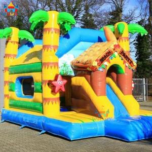 Castillo Inflable de Alta Calidad con Tobogán, Diseño de Palmeras Tropicales, Fácil de Instalar, 6x4x5m, WINWAYTOYS - Product Image 5