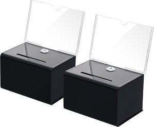 Acrylic trong suốt CTN Tặng hộp chống bụi nhựa tiết kiệm hộp với chủ đề thiên thần bỏ phiếu gợi ý plexiglass Bầu Cử hộp - Product Image 1