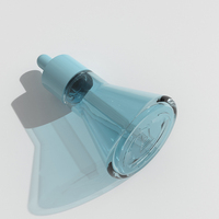 Bouteille conique élégante bouteille d'emballage cosmétique 30ml super grande capacité apparence transparente bouteille d'emballage cosmétique