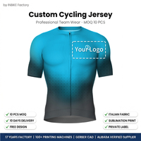 Maillot de cyclisme d'équipe sur mesure à manches courtes, design 3D gratuit, approvisionnement en gros, vêtements de cyclisme professionnels