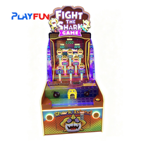 Vente Flash : Machine de jeu d'arcade de carnaval amusante, jeu de frappe 'Combattre le requin' à monnayeur, avec garantie d'un an