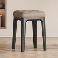 Sillas de Comedor Nórdicas Minimalistas de Lujo Moderno, de Madera Maciza, 2, 4, 6, 8, 10 Plazas, Muebles de Cocina y Hotel, Diseño Apilable en Cuero Negro