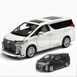 Toyota Alphard Premium Luxury MPV, Auto de Metal Fundido a Presión, Escala 1:18, Modelo Coleccionable de Gran Tamaño con Puertas Abatibles e Interior Detallado - Product Image 1