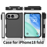 Étui de téléphone pliable anti-rayures en TPU+PC au toucher doux pour iPhone Duo 18 Fold, coque de protection mate anti-traces de doigts