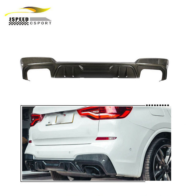 Carbon Fiber X3 Rear Bumper Diffuser Lip for BMW X3 G01 Sport Utility 4-Door 2018 2019