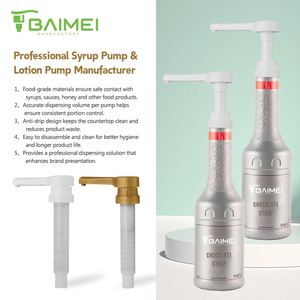 SY Reusable Coffee <b>Syrup</b> Bottle <b>Pump</b> Plastic Dispenser <b>Pump</b> Beverage Supply - Product Image 2