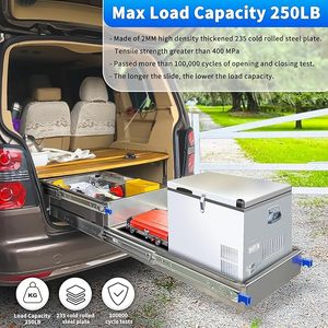 Yenuo mở rộng đầy đủ bóng mang ngăn kéo đường ray (1 cặp)-250 lbs tải, 12-40 inch Side mount Fit Home & Thương mại lưu trữ - Product Image 5