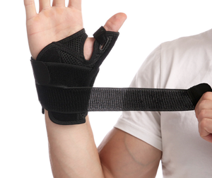 Soporte de muñeca transpirable férula profesional <span class=keywords><strong>muñequera</strong></span> banda protectora artritis túnel carpiano mano esguince <span class=keywords><strong>tendinitis</strong></span> pulsera - Product Image 2