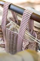 Ensemble de sacs de poussette personnalisés en coton biologique imprimé, résistant à l'eau, OEM, organisateur pour bébé matelassé, fermeture à cordon, sangles à pression, mini