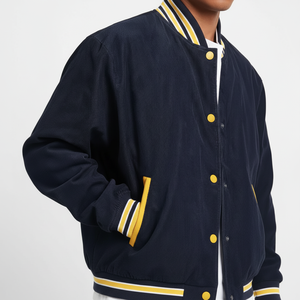 Chaqueta Bordada para Hombre, Talla Grande, Chaqueta de Cuero Personalizada con Letras, Chaqueta de Béisbol, Chaqueta Bomber, Chaquetas Universitarias para Hombre - Product Image 1