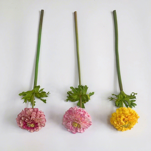 Fiore Artificiale di Calendula a Ramo Singolo, Zinnia, Crisantemo per Decorazioni Matrimoniali, Casa, Giorno dei Morti, Composizioni Floreali - Product Image 5
