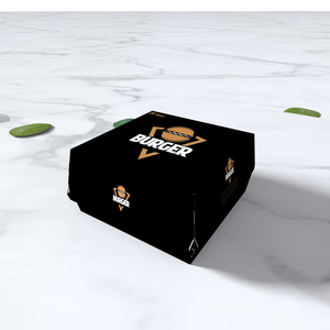 Caja de papel de tinta de soja de comida rápida barata grande de fábrica cajas de embalaje de hamburguesa de sándwich para alimentos - Product Image 2