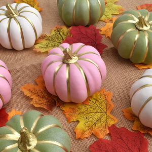 Citrouilles artificielles en mousse en gros, durables, imperméables, non toxiques, réutilisables, modernes, avec logo personnalisé, pour la décoration d'automne et d'Halloween - Product Image 2