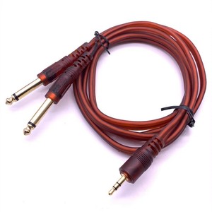 Adaptador de 3,5mm a <span class=keywords><strong>doble</strong></span> conector de 6,5mm, <span class=keywords><strong>Cable</strong></span> de Audio <span class=keywords><strong>doble</strong></span> <span class=keywords><strong>macho</strong></span> de 6,35mm, conector Mono de 1/4 "a estéreo de 1/8", <span class=keywords><strong>cable</strong></span> auxiliar de 3,5mm - Product Image 4