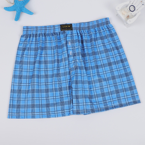 <span class=keywords><strong>Para</strong></span> UOKIN Factory, venta al por mayor, bóxer de poliéster 100% <span class=keywords><strong>para</strong></span> hombre, pantalones cortos de pierna ancha holgados transpirables con estampado a cuadros informales de talla grande - Product Image 4