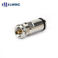 Connecteur mâle LWMC HF à pince pour câble LMR500 et câble de 13 mm, VSWR 1,2 max, joint en caoutchouc silicone