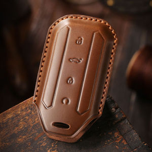 Funda de cuero de primera calidad para llave de Chery Omoda Jaecoo 7 Oumengda C7 con anillo metálico, completamente envuelta y antiarañazos - Product Image 6