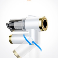 Aspirateur sec pliable à main, sans fil, à batterie rechargeable, avec moteur sans balais et lumières LED, pour voiture, hôtel, maison et garage