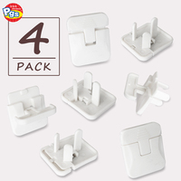 PRODIGY OL008 Cubiertas de Seguridad para Enchufes de Bebé, Plástico ABS, Protector de Enchufes de 3 Clavijas, Asa de Tracción Oculta, para Uso Doméstico, Hecho en Guangdong
