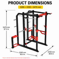 Rack de entrenamiento comercial de alta resistencia de 6 postes con plataforma de levantamiento y estación de dominadas multigrip, equipo de gimnasio