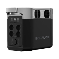 Station d'alimentation portable Ecoflow Delta 2 avec prise EU, 1800 W, batterie au lithium, générateur solaire