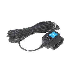 OBD2 OBDII Car 12V to 5V USB DC Extension Cable Diagnostic Extender Low Profile OBD Cord Adapter for OBD Scan Tool Compatible