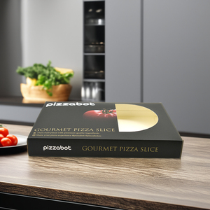 Hộp đựng <span class=keywords><strong>pizza</strong></span> đông lạnh hình chữ nhật màu đen bằng bìa cứng, in ấn tùy chỉnh cá nhân hóa, có logo và cửa sổ - Product Image 2