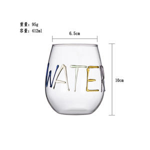 Taza de café de doble pared de vidrio de borosilicato resistente al calor con letras de monograma 3D de colores personalizados SNW - Product Image 6