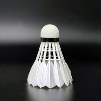 SNOWPEAK SP808 Kok Badminton profesional, kok bulu angsa 2 lapis gabus tahan lama untuk turnamen
