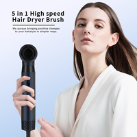 Usine OEM Sèche-cheveux Brosse Salon intelligent professionnel Sèche-cheveux 5 en 1 Ensemble de coiffeur Séchage rapide Lissage Curling