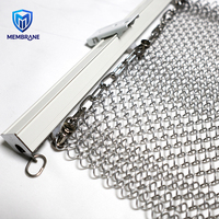 Cortina Metálica de Malla de Alambre Soldada de Aluminio para Vestíbulo de Hotel