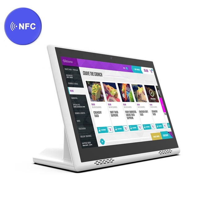 Restaurant L Shape Smart Payment Terminal OEM 10 Inch Tablet Android Nfc Octa Core 800*1280 Smart Screens Pos Terminal Tablet Pc