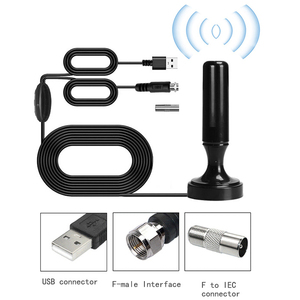 Antenne TV numérique amplifiée OEM ODM pour intérieur et extérieur, réception à 360°, antenne TV portable HDTV, antenne TV numérique pour voiture - Product Image 2