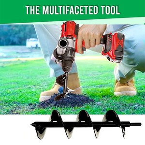 Plantador bulbo plantador ferramenta pólo jardim trado broca espiral terra pesados jardim trado broca broca broca broca para o plantio - Product Image 2