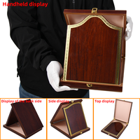 Trophées de récompenses d'affaires en bois personnalisés Plaques vierges Récompenses Certificat de souvenir en bois Plaque de trophée en bois avec boîte